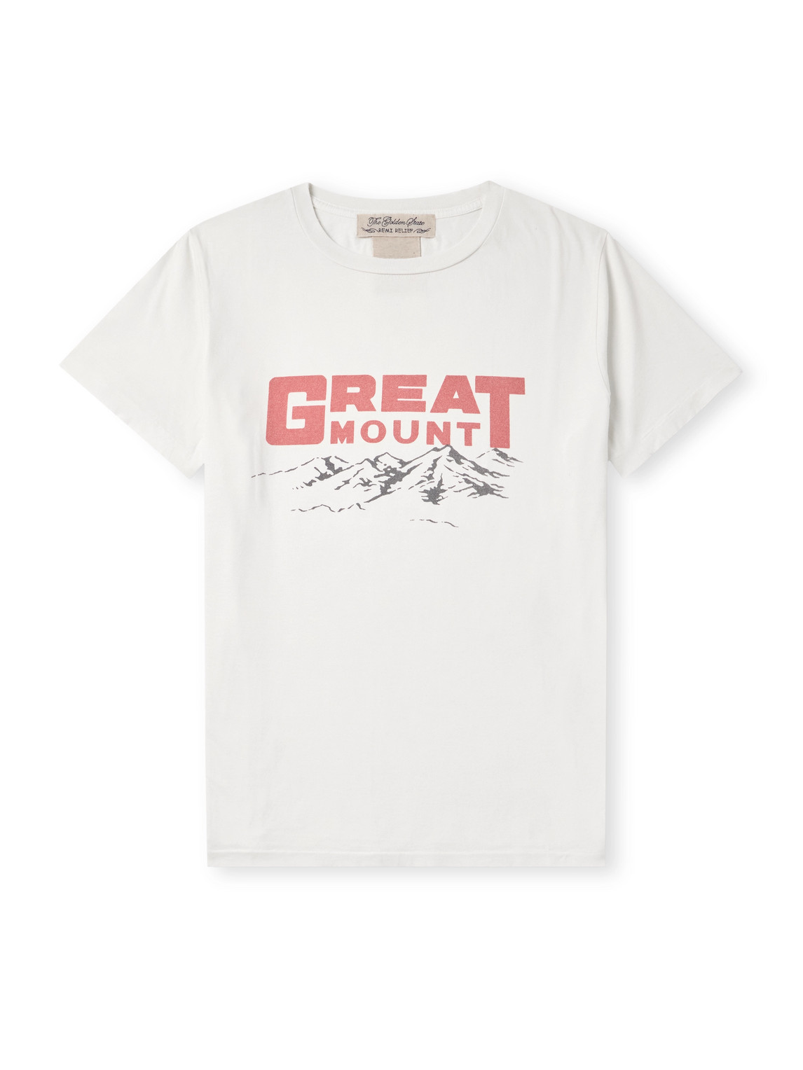 Remi Relief Printed Cotton-jersey T-shirt In Purple