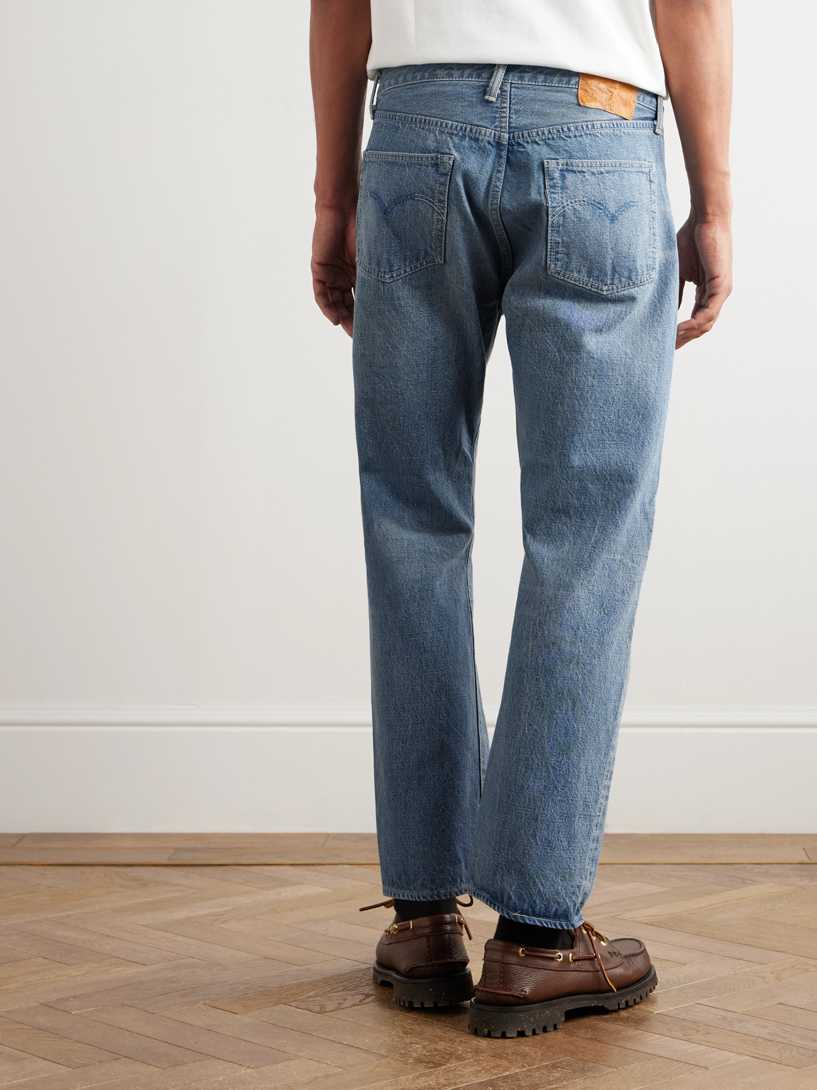  Remi Relief - 1954 Straight-leg Cropped Distressed Jeans - Men - Blue - S 
