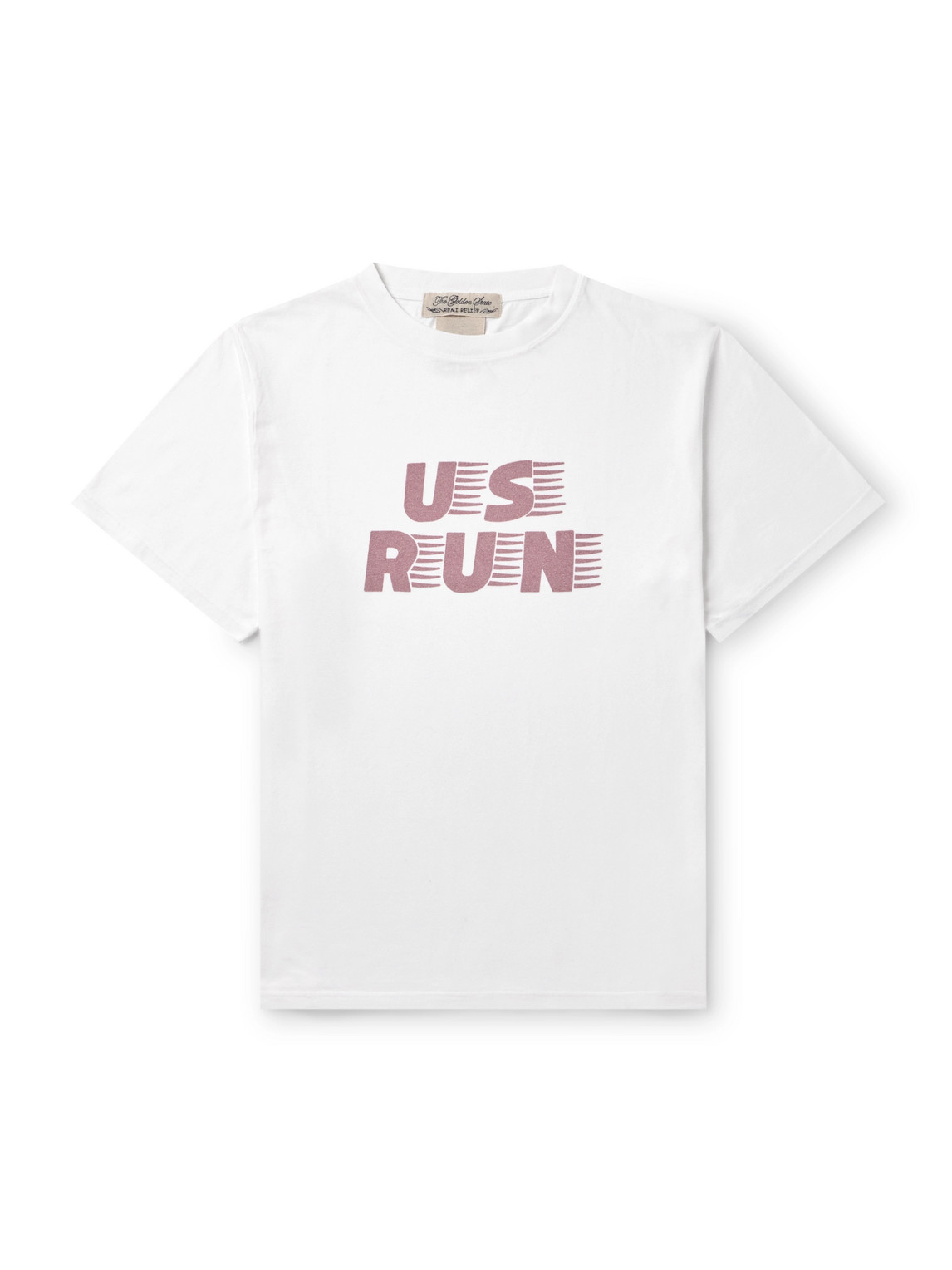 Remi Relief Us Run Printed Cotton-jersey T-shirt In White
