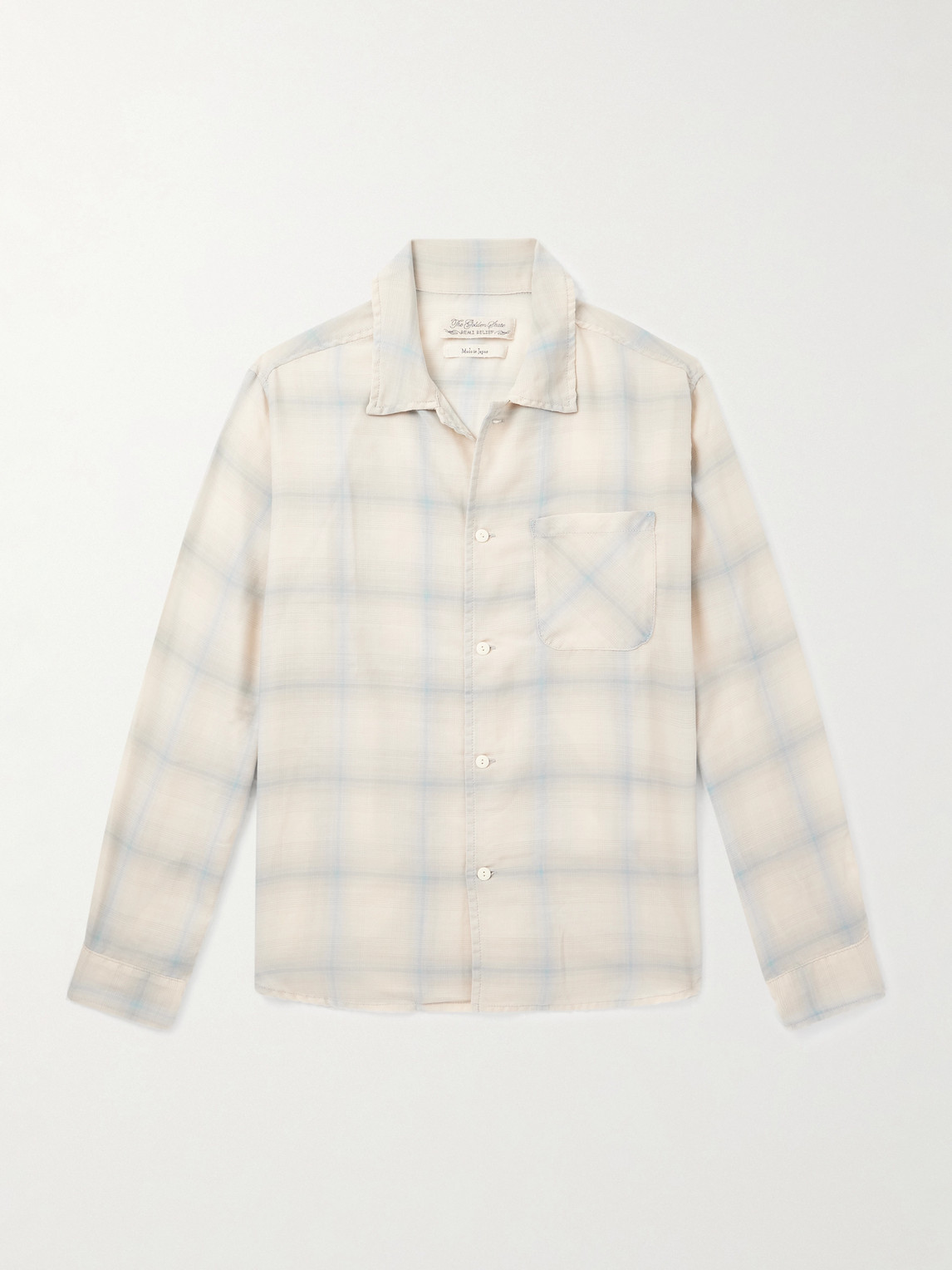 Remi Relief Viera Checked Wool-blend Flannel Shirt In Neutral