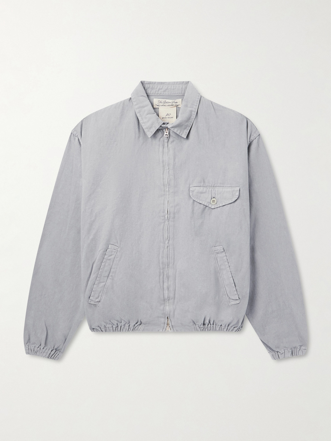 Remi Relief Cotton-twill Jacket In Gray