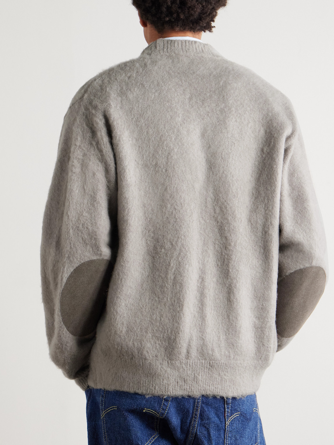  Remi Relief - Brushed-knit Cardigan - Men - Gray - M 