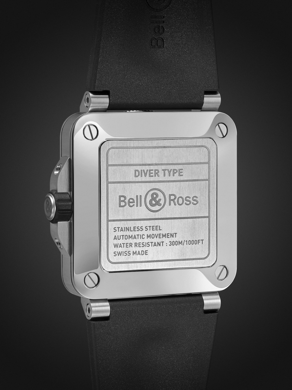  Bell & Ross - Br-03 Diver Automatic 42mm Stainless Steel And Rubber Watch, Ref. No. Br03a-d-bl-st/srb - Men - Black 
