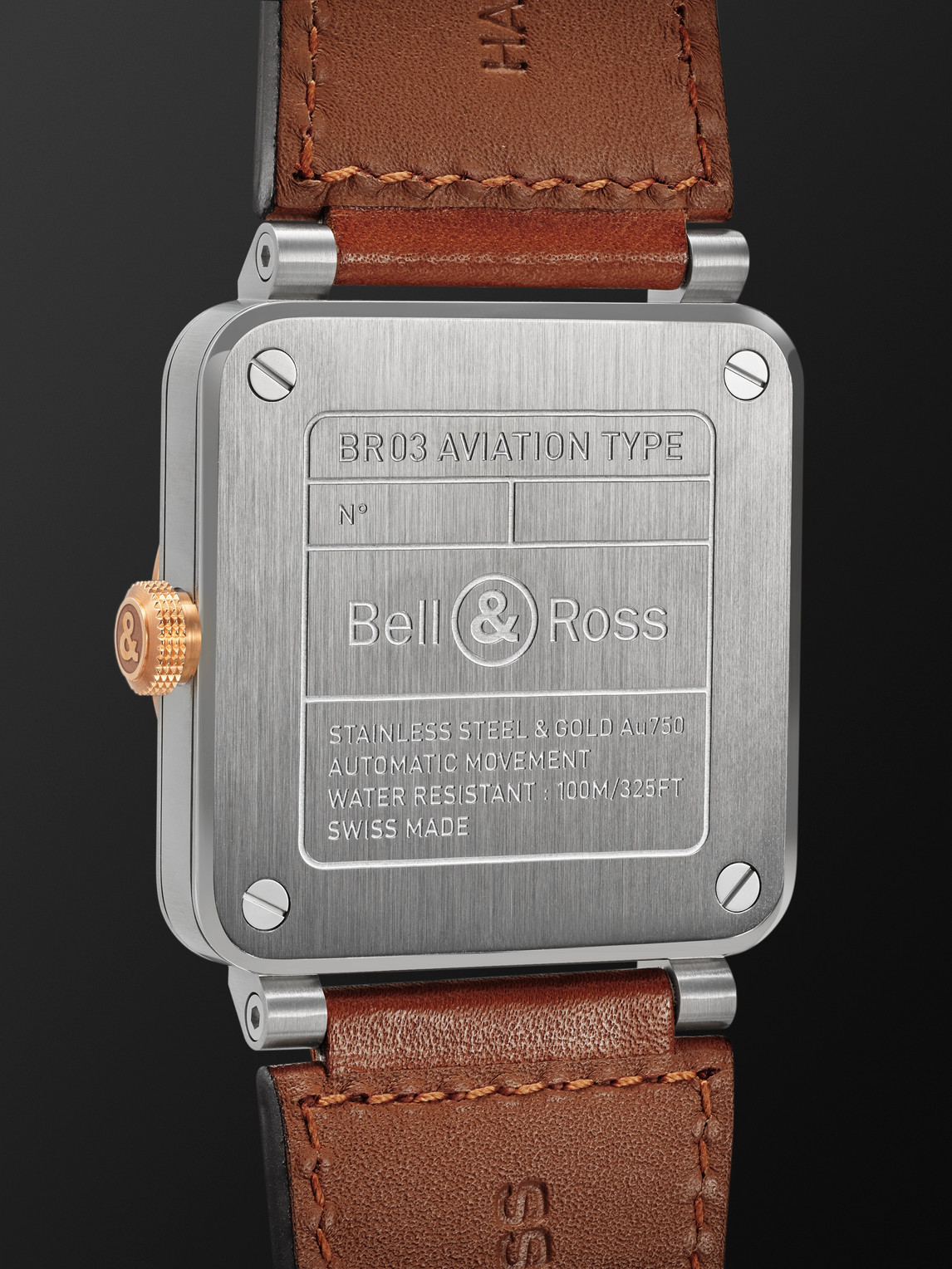  Bell & Ross - Br-03 Automatic 41mm 18-karat Rose Gold, Steel And Leather Watch, Ref. No. Br03a-wh-stpg/sca - Men - White 