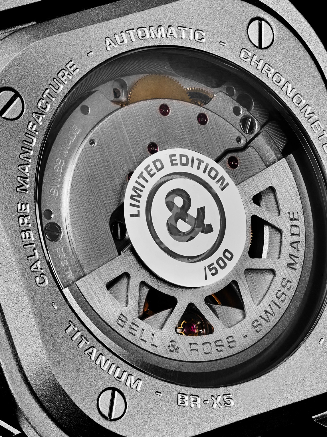  Bell & Ross - Br-x5 Racing Limited Edition Automatic Chronometer 41mm Steel And Rubber Watch, Ref. No. Brx5r-rac-ti/srb - Men - Black 