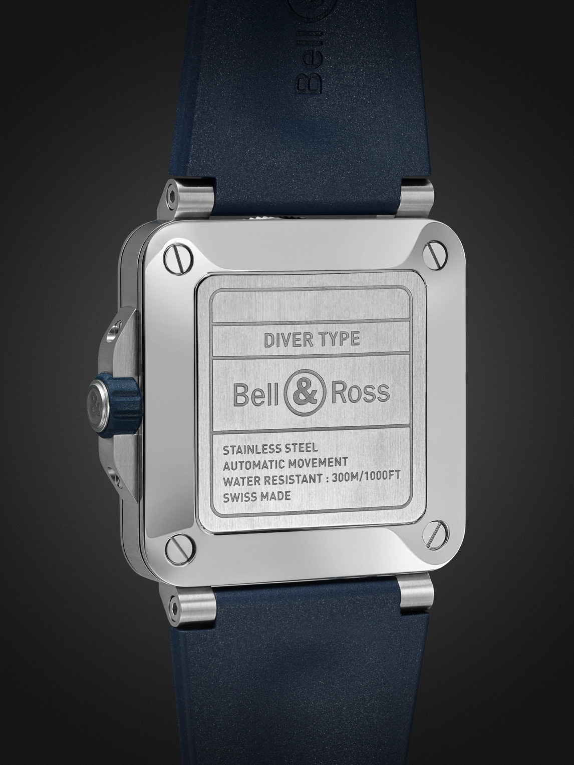  Bell & Ross - Br-03 Diver Automatic 42mm Stainless Steel And Rubber Watch, Ref. No. Br03a-d-blu-st/srb - Men - Blue 