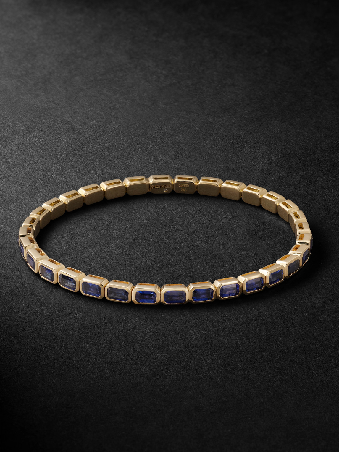 Shay 18-karat Gold Sapphire Tennis Bracelet