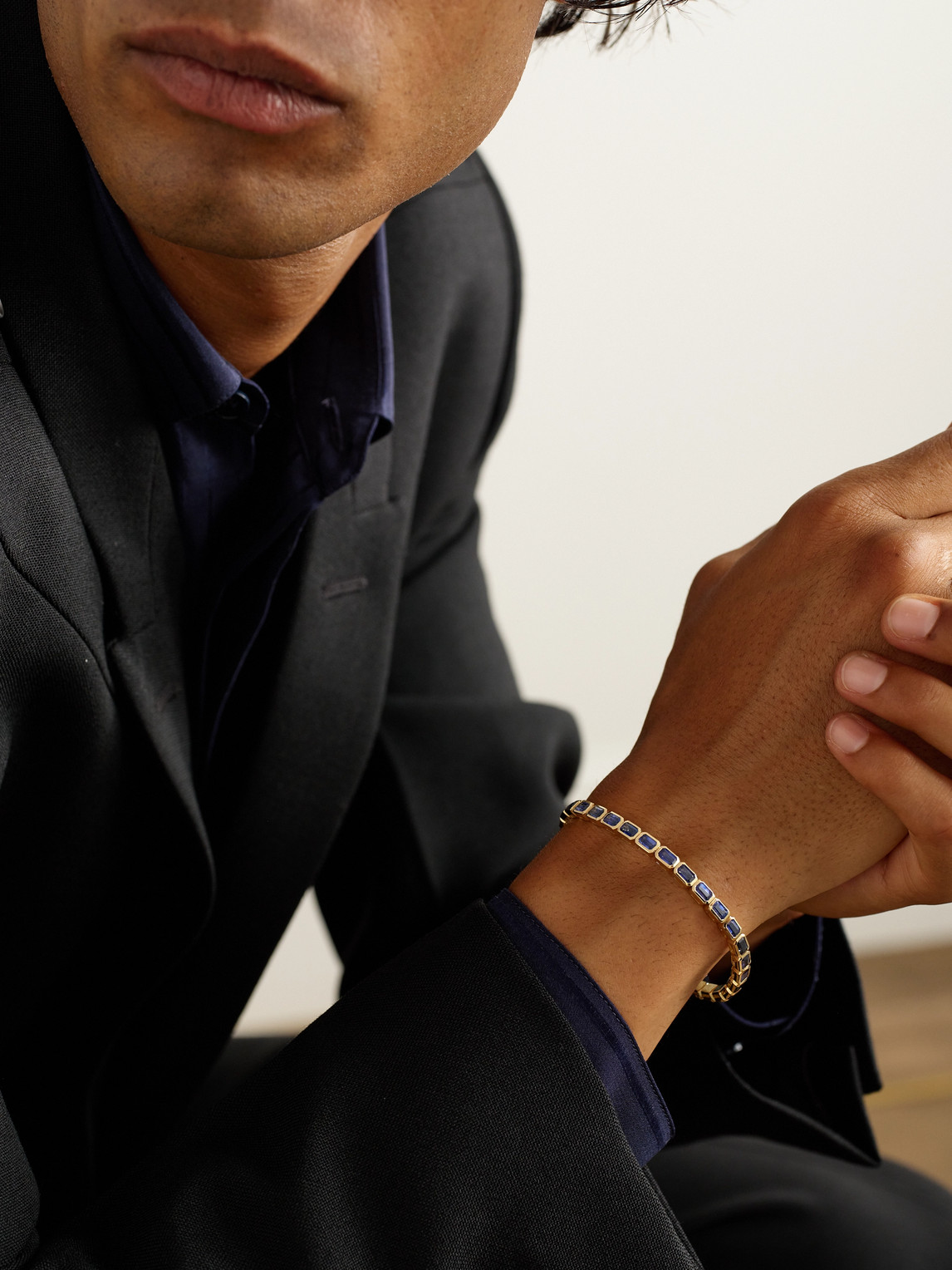 Shay 18-karat Gold Sapphire Tennis Bracelet In Gold