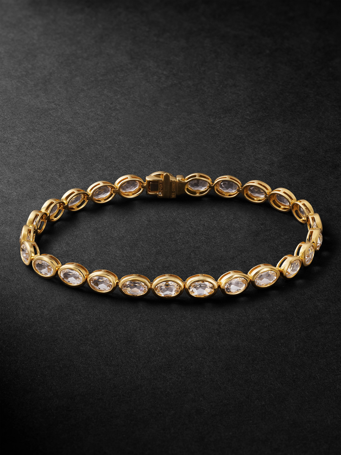 Shay 18-karat Yellow Gold Topaz Tennis Bracelet
