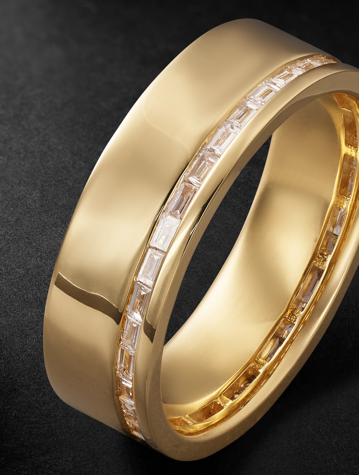 Shay 18-karat Gold Diamond Ring In Black