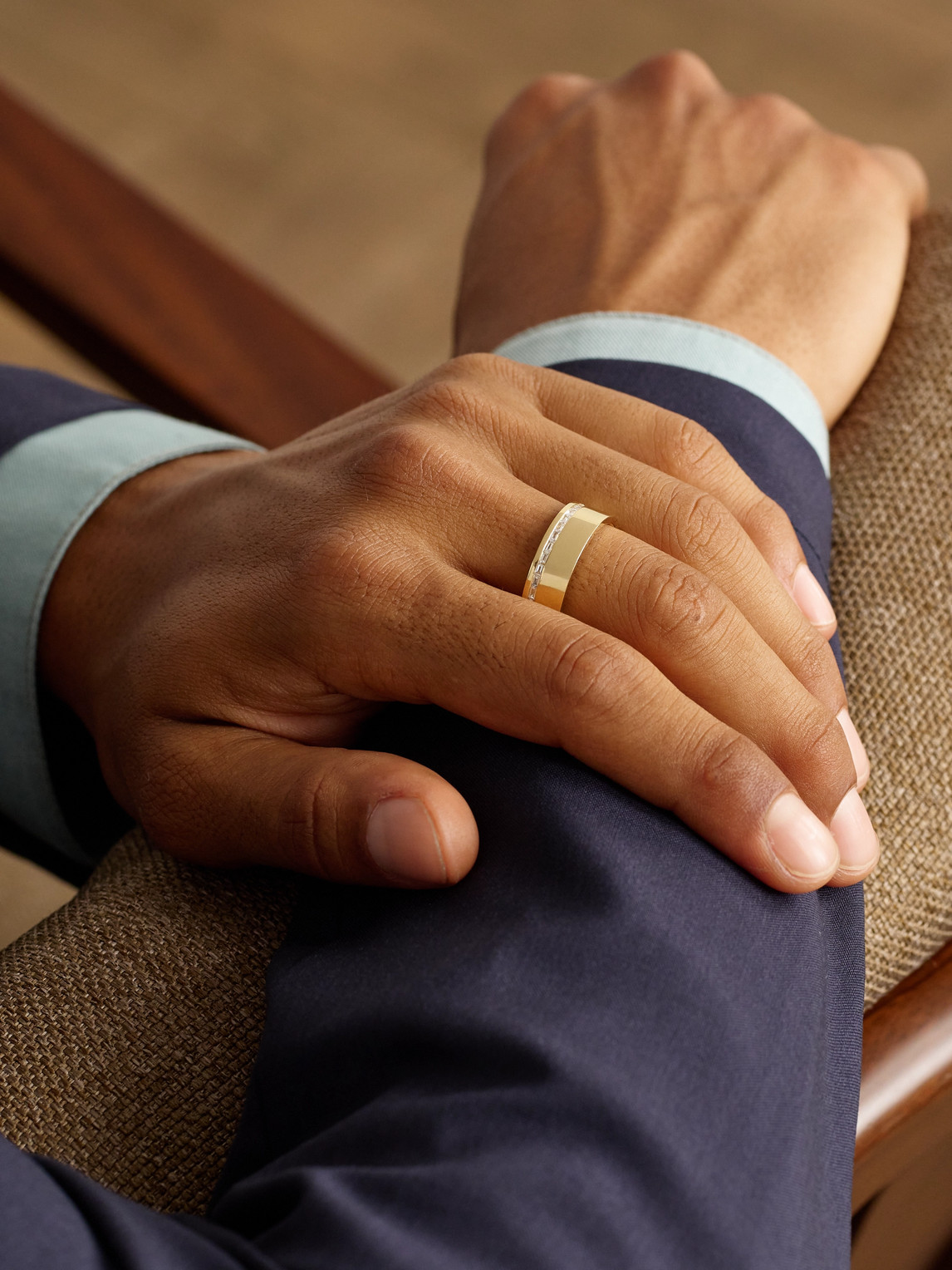 Shay 18-karat Gold Diamond Ring In Black