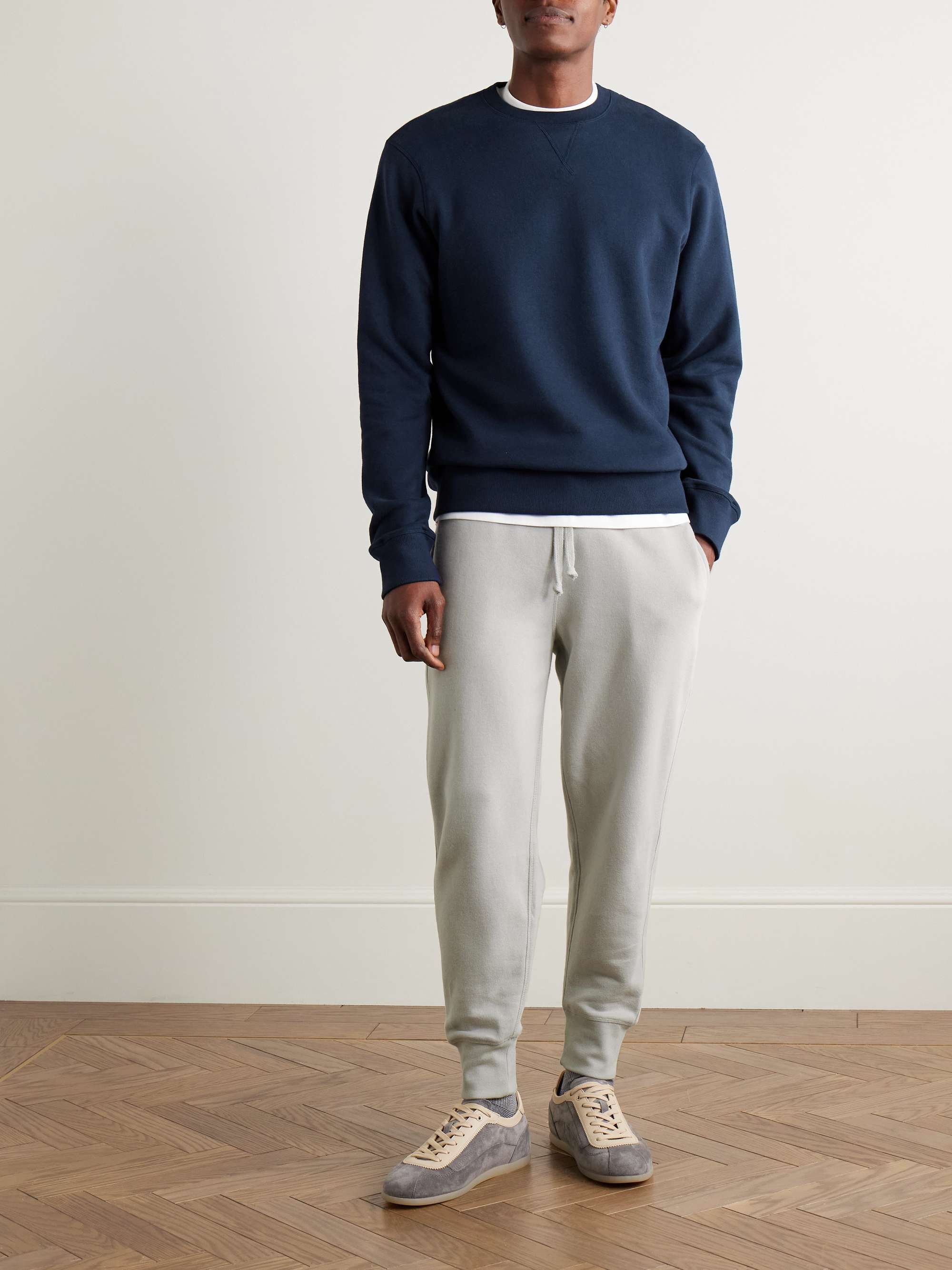 KINGSMAN Cotton and Cashmere-Blend Jersey Sweatshirt