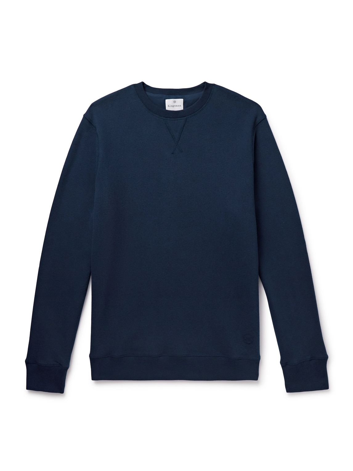 Kingsman Logo-embroidered Cotton And Cashmere-blend Jersey Sweatshirt