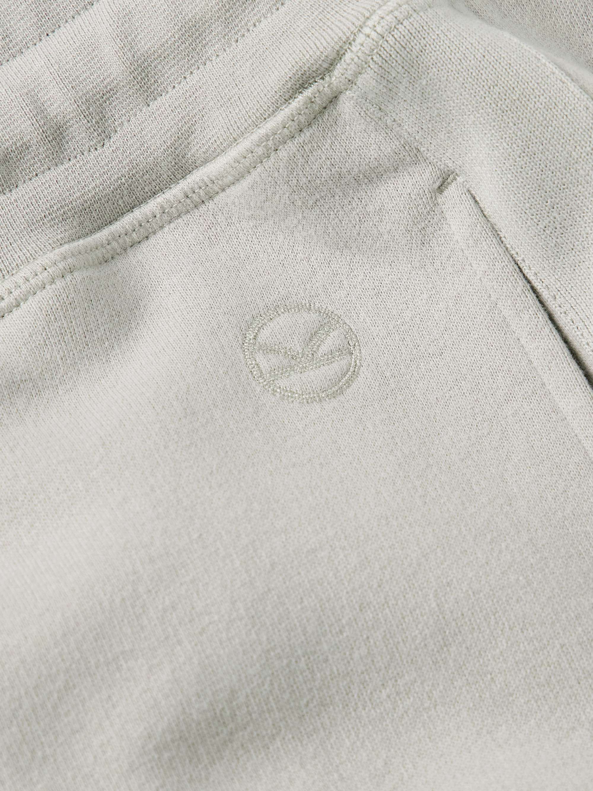 KINGSMAN Tapered Cotton and Cashmere-Blend Jersey Sweatpants