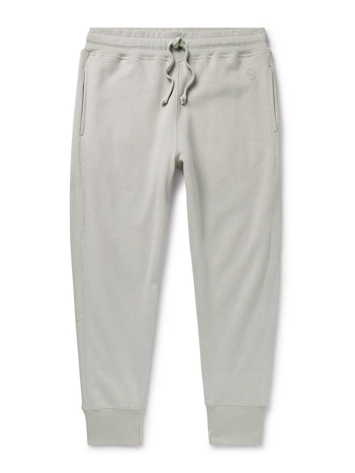 Kingsman Logo-embroidered Tapered Cotton And Cashmere-blend Jersey Sweatpants