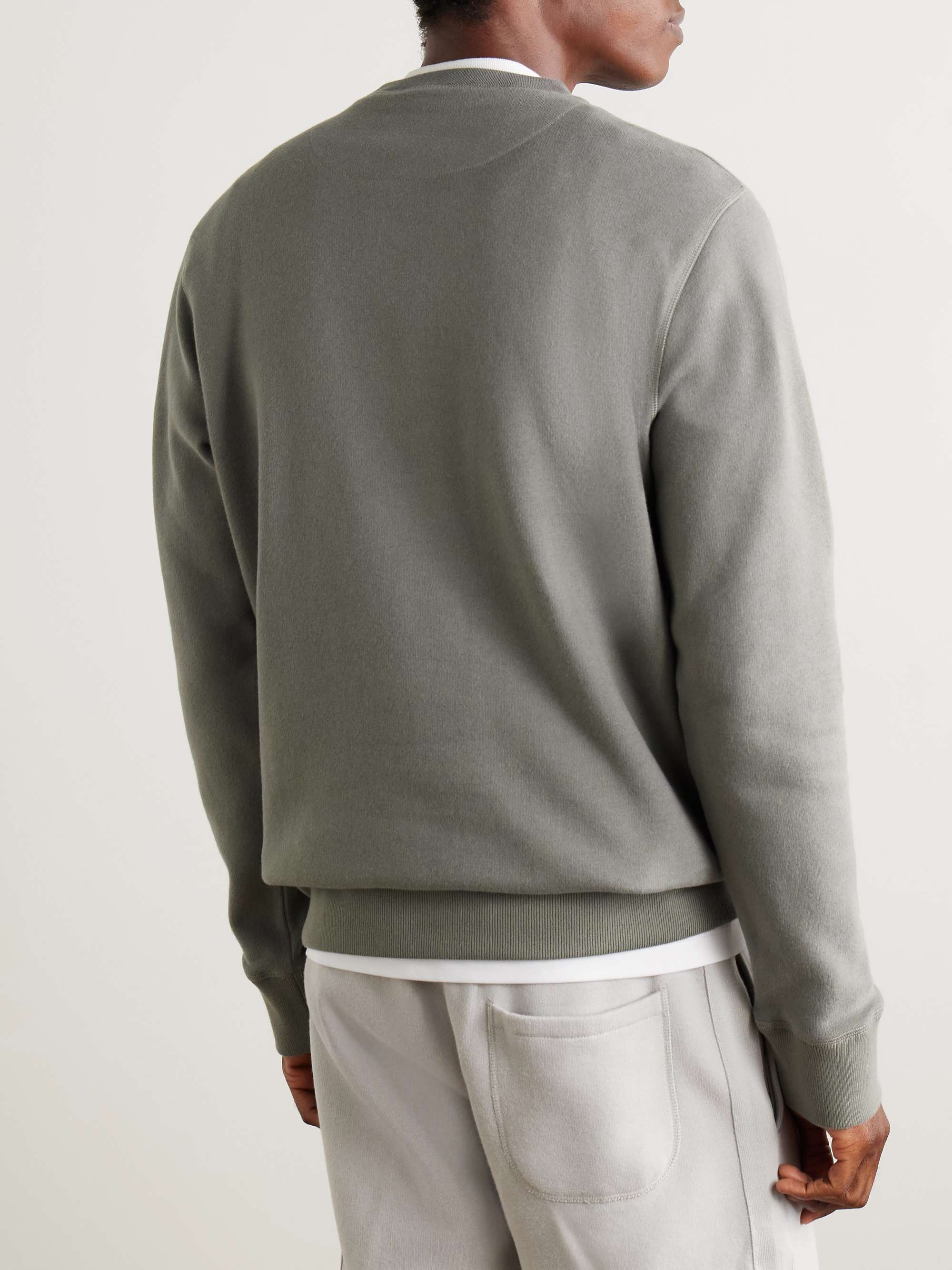 KINGSMAN Cotton and Cashmere-Blend Jersey Sweatshirt