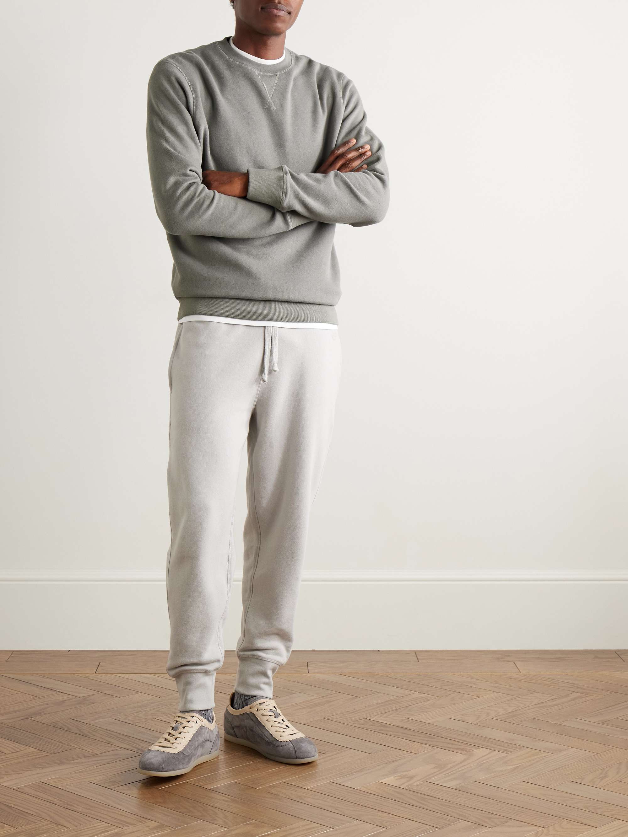 KINGSMAN Cotton and Cashmere-Blend Jersey Sweatshirt
