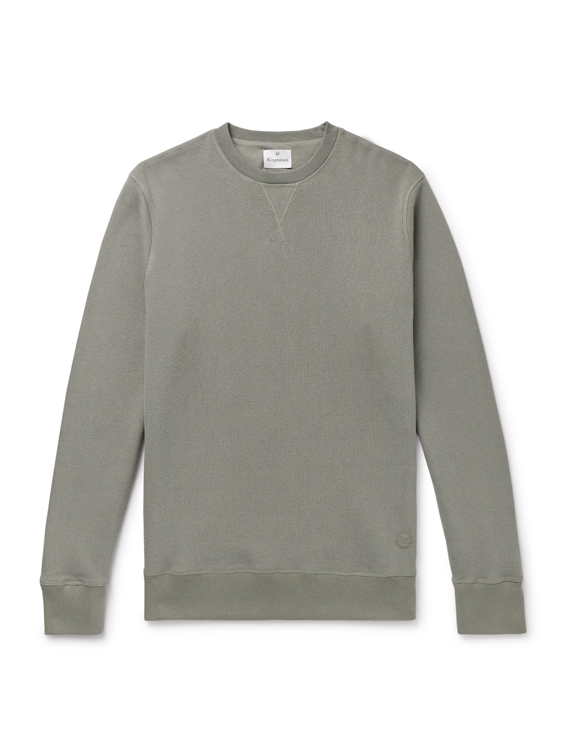 Kingsman Logo-embroidered Cotton And Cashmere-blend Jersey Sweatshirt