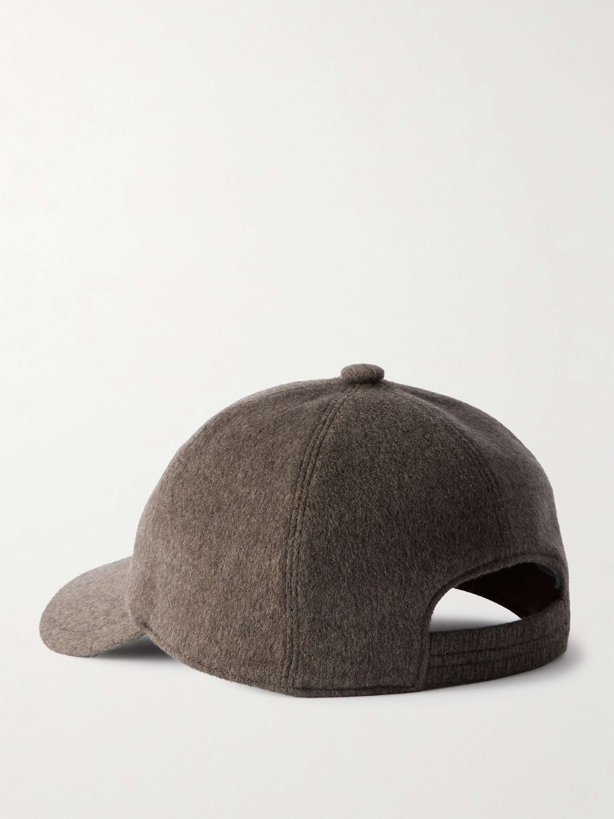 LORO PIANA Logo-Embroidered Storm System® Baby Cashmere Baseball Cap
