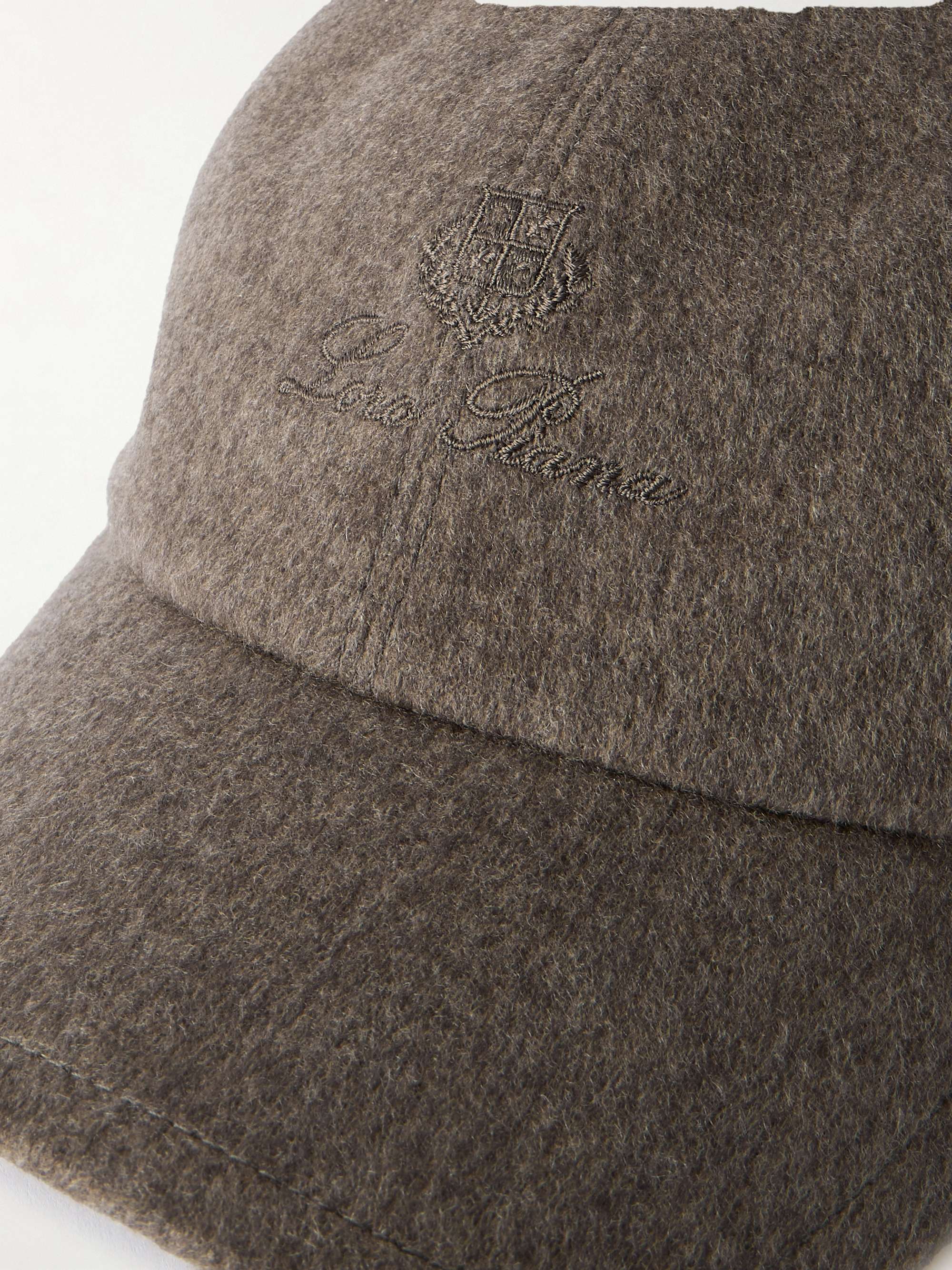 LORO PIANA Logo-Embroidered Storm System® Baby Cashmere Baseball Cap