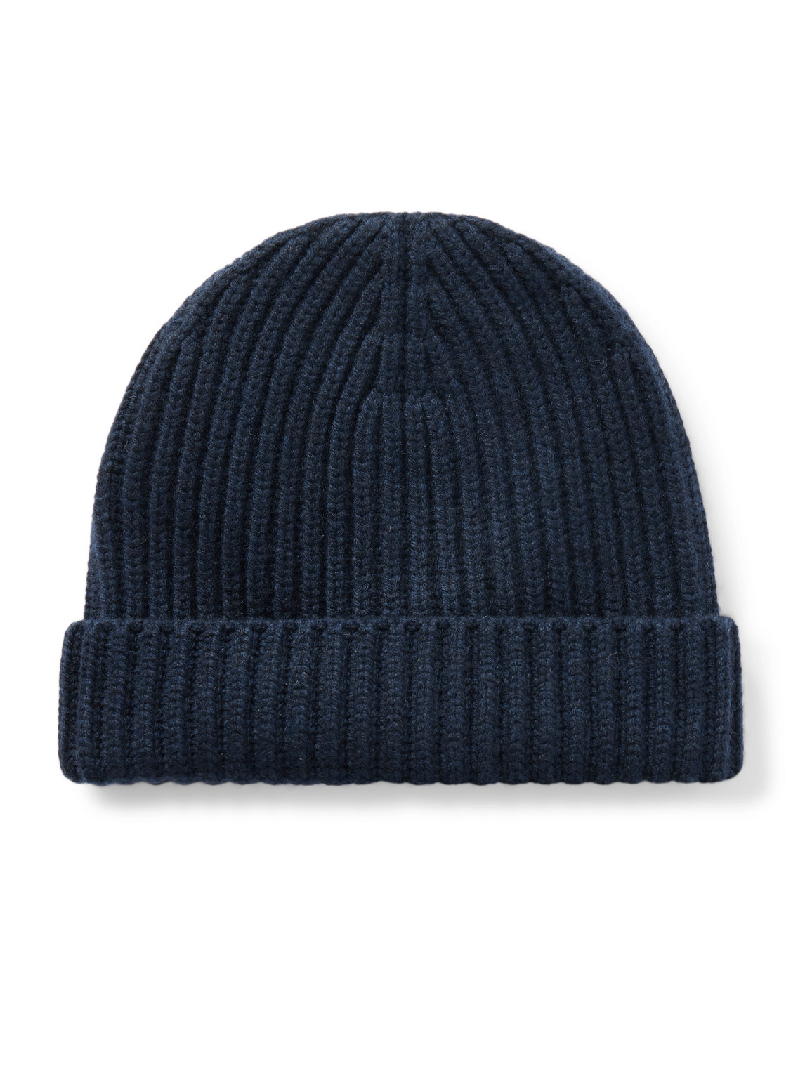 Loro Piana Ribbed Cashmere Beanie In Blue