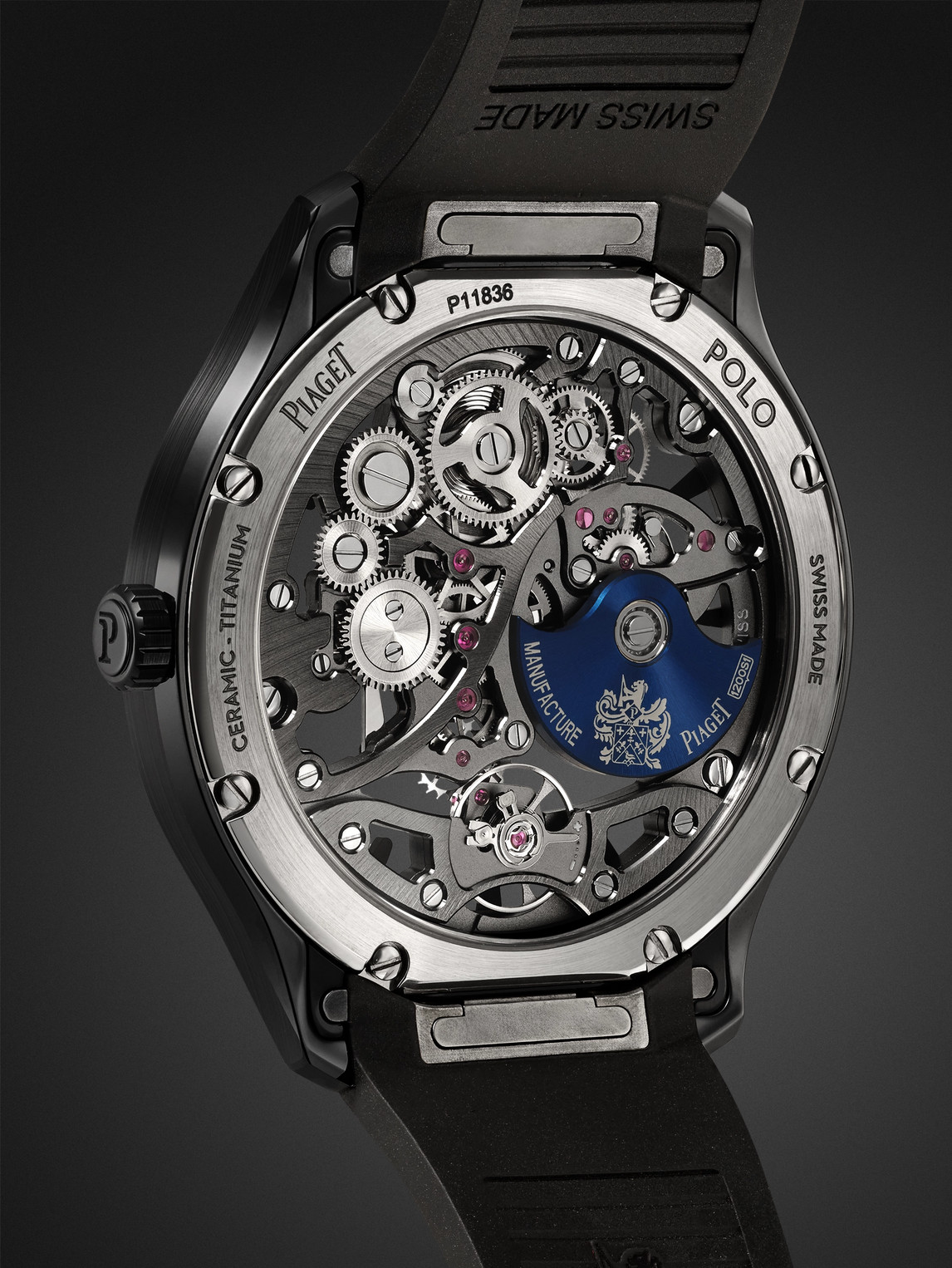  Piaget - Polo Skeleton Automatic 42mm Ceramic And Titanium Watch, Ref. No. G0a49011 - Men - Black 