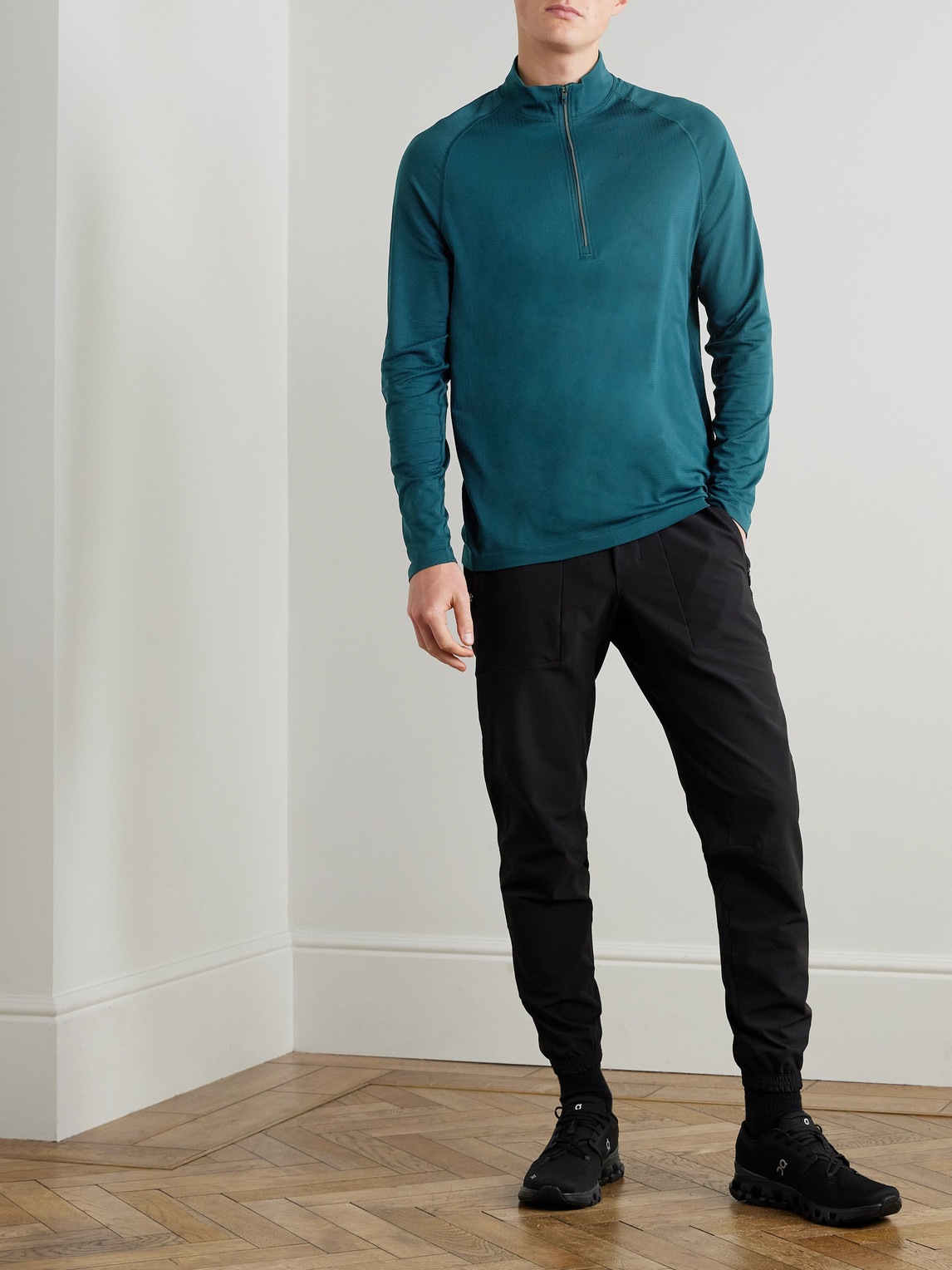 Metal Vent Tech 2.5 Slim-Fit Stretch-Jersey Half-Zip Top — 2