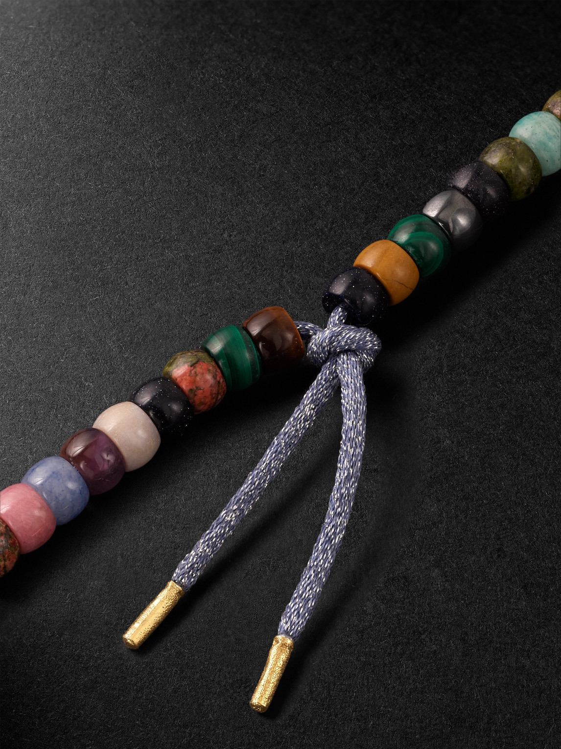 Carolina Bucci Moonbow 18-karat Gold Multi-stone Beaded Necklace In Multi