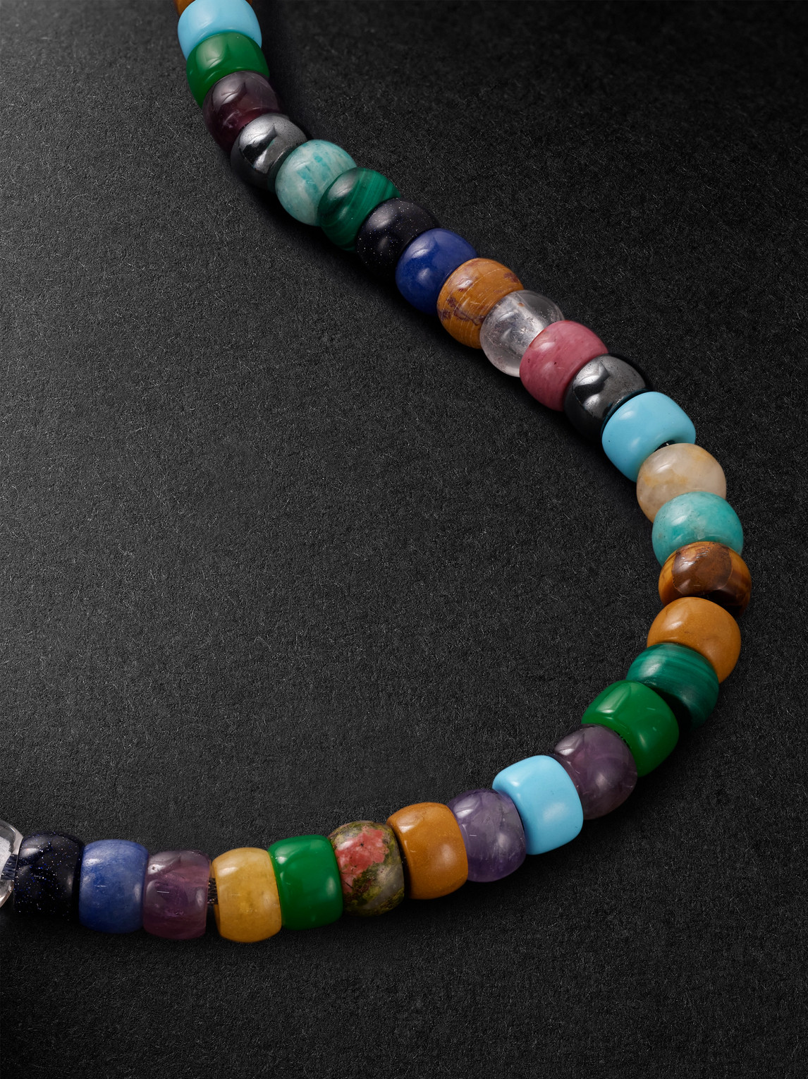 Carolina Bucci Moonbow 18-karat Gold Multi-stone Beaded Necklace In Multi