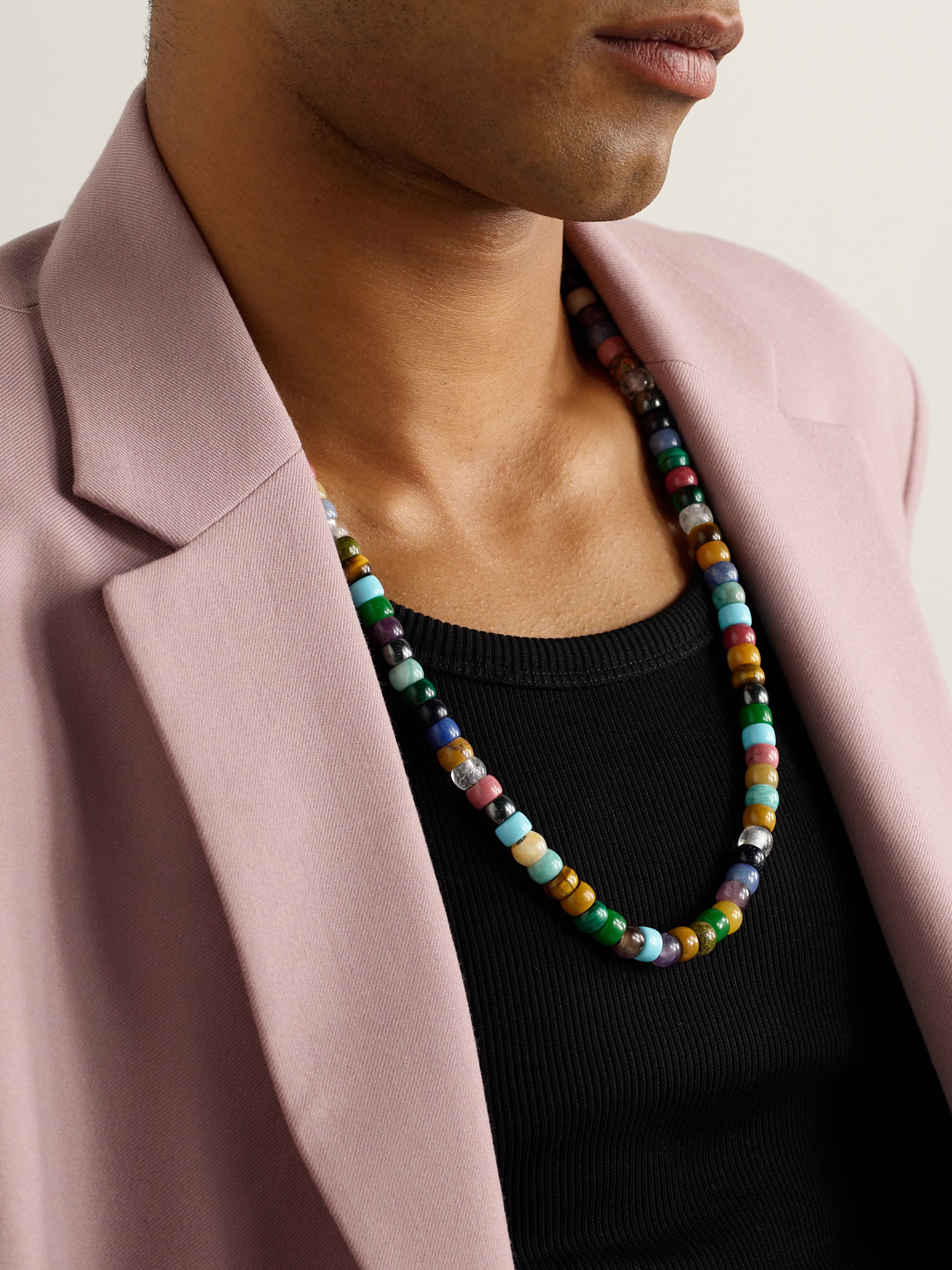 Carolina Bucci Moonbow 18-karat Gold Multi-stone Beaded Necklace In Multi