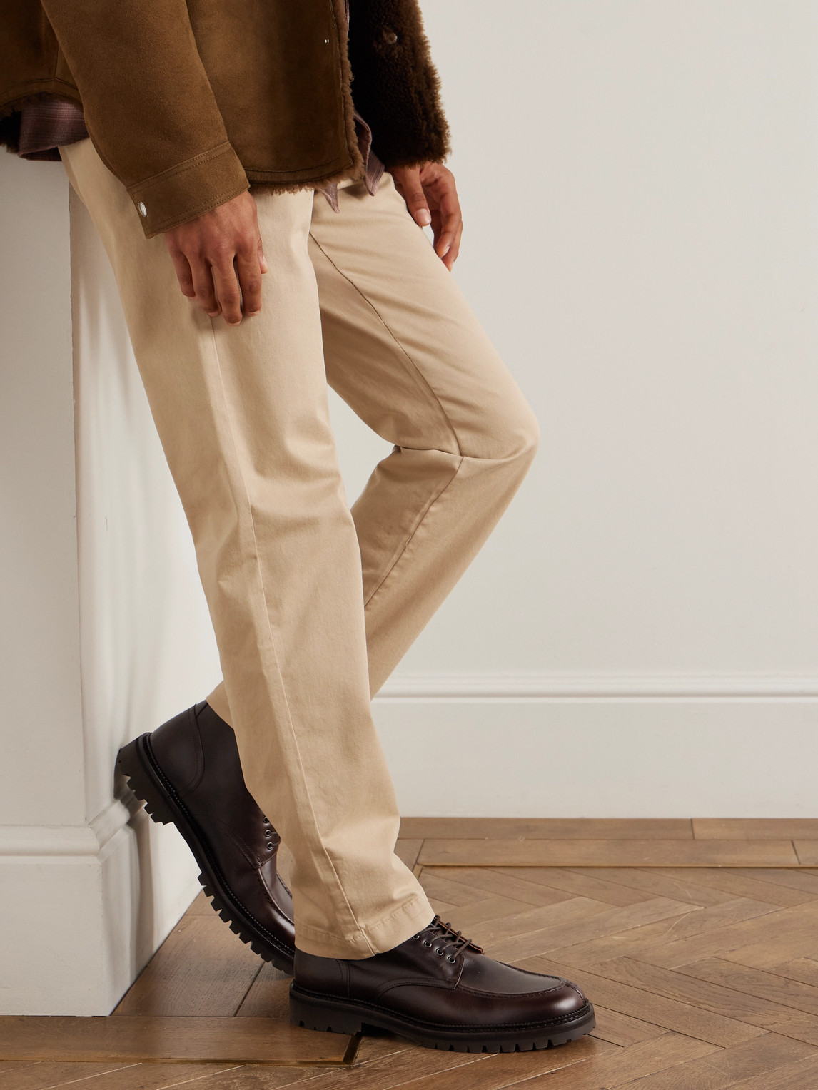 Commander Shearling-Lined Leather Lace-Up Boots — 2