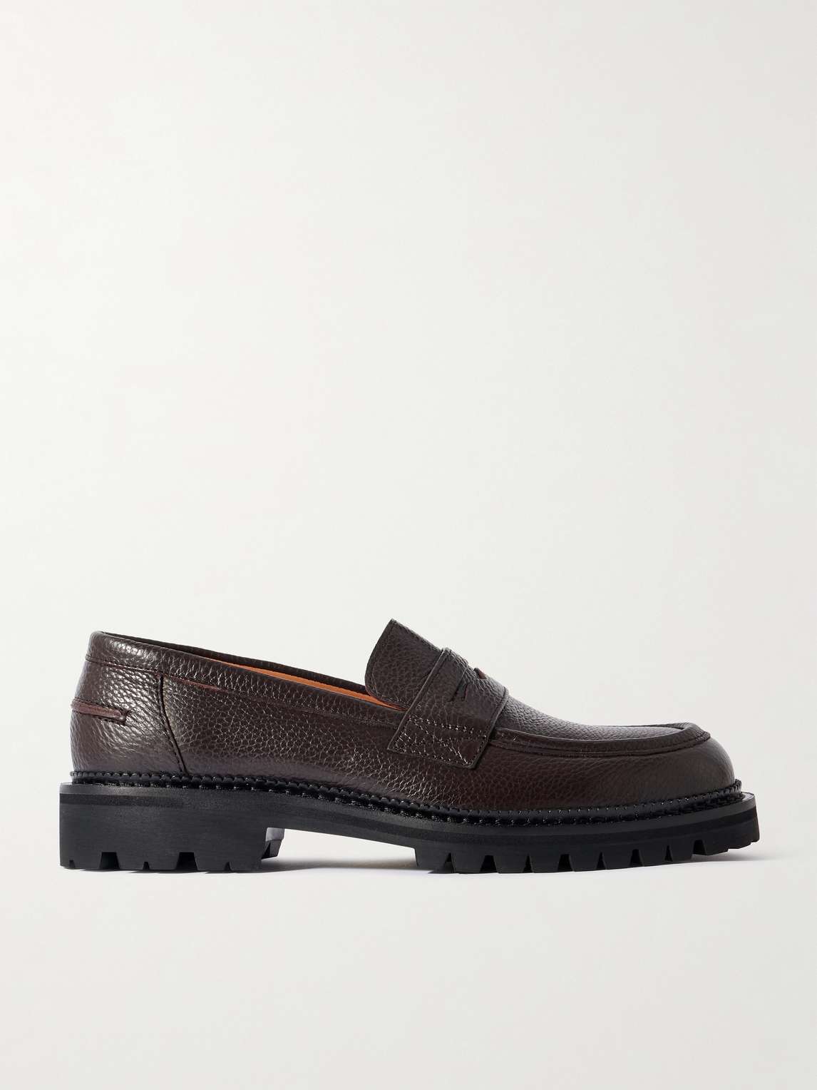 Jacques Full-Grain Leather Penny Loafers