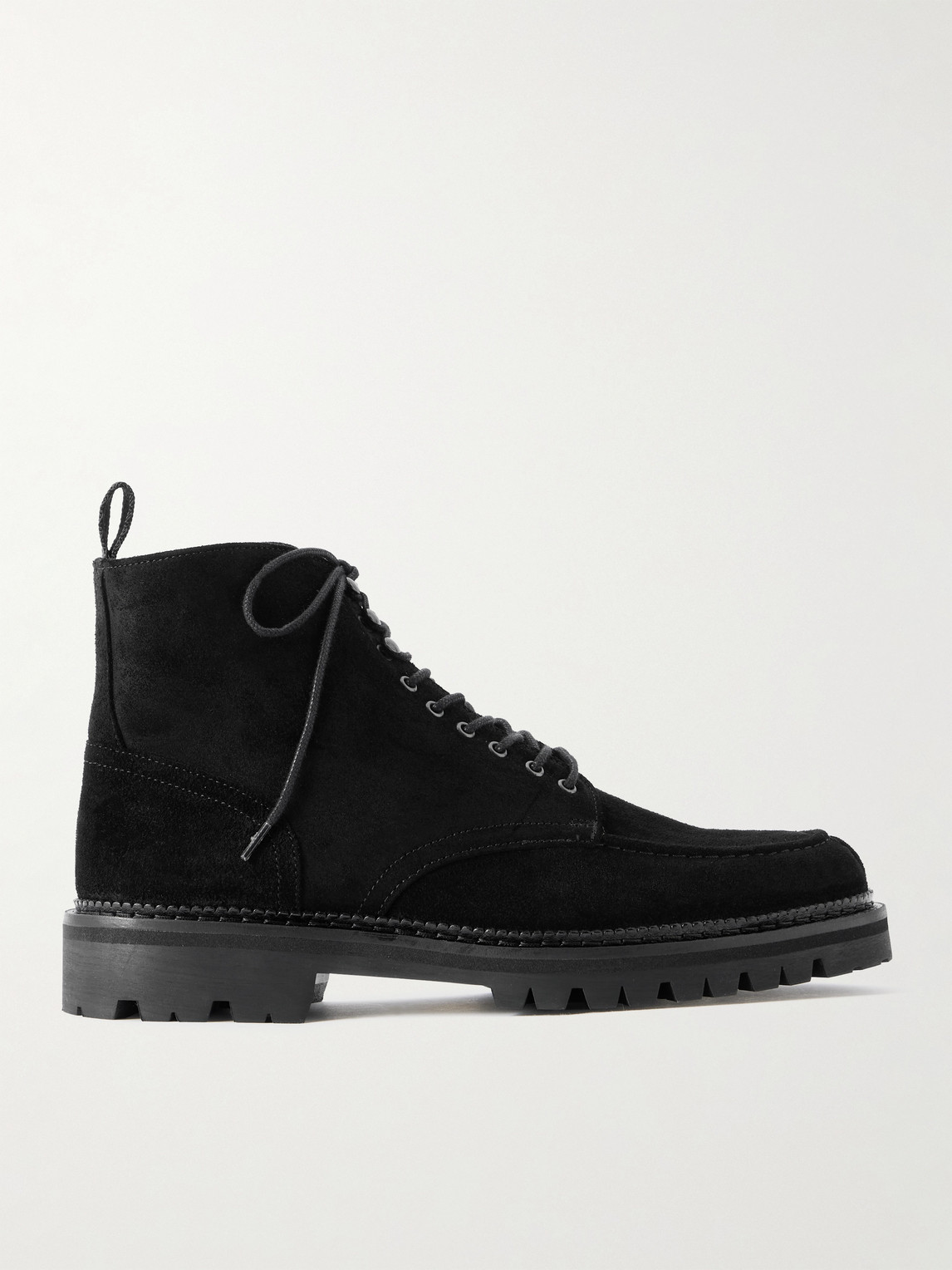 MR P. Commander Shearling-Lined Suede Lace-Up Boots - Men
