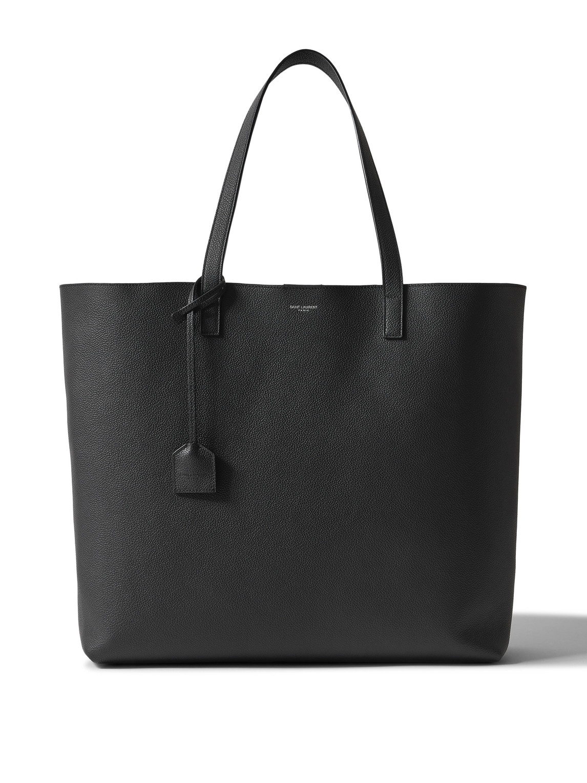 Saint Laurent East/west Large Full-grain Leather Tote Bag