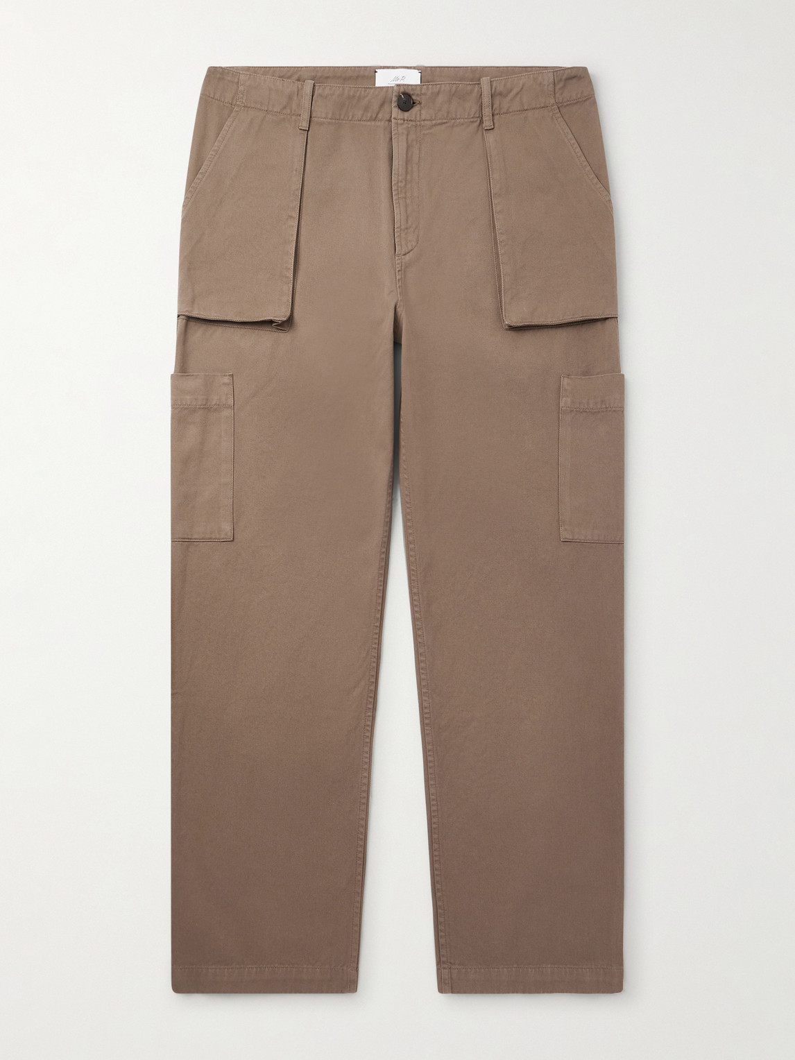 MR P. Edward Straight-Leg Cotton-Twill Cargo Trousers - Men