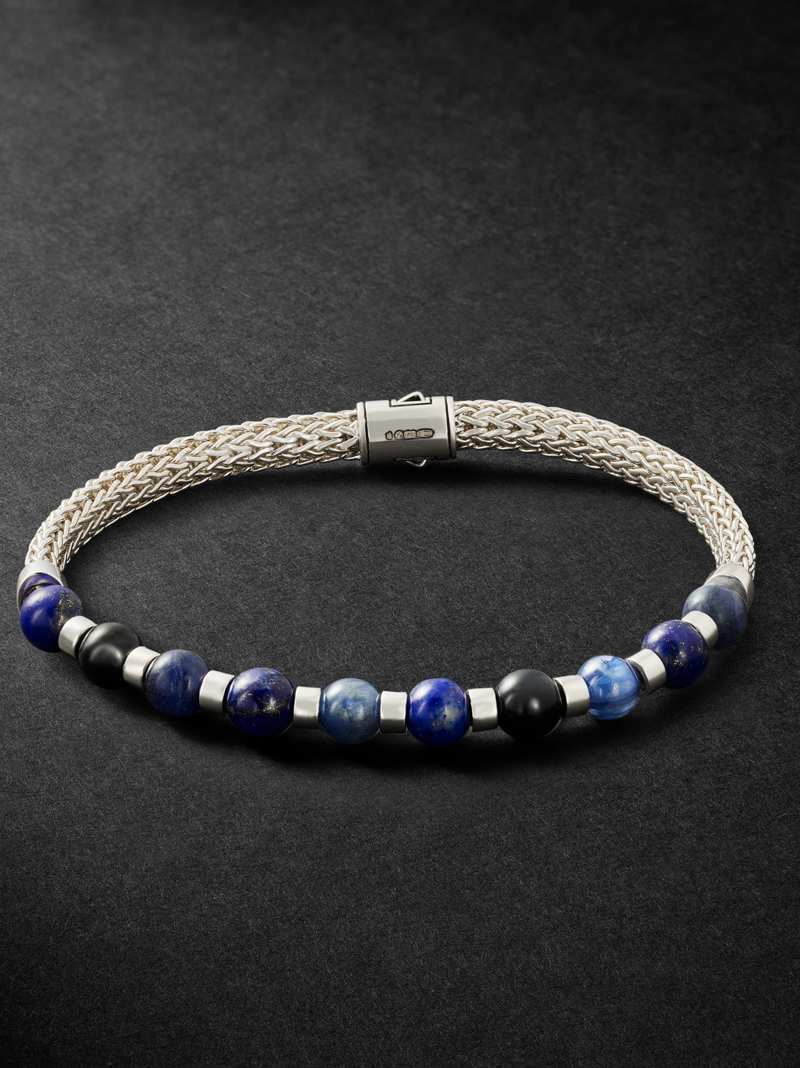 John Hardy Sterling Silver ulti-Stone Beaded Braceleten