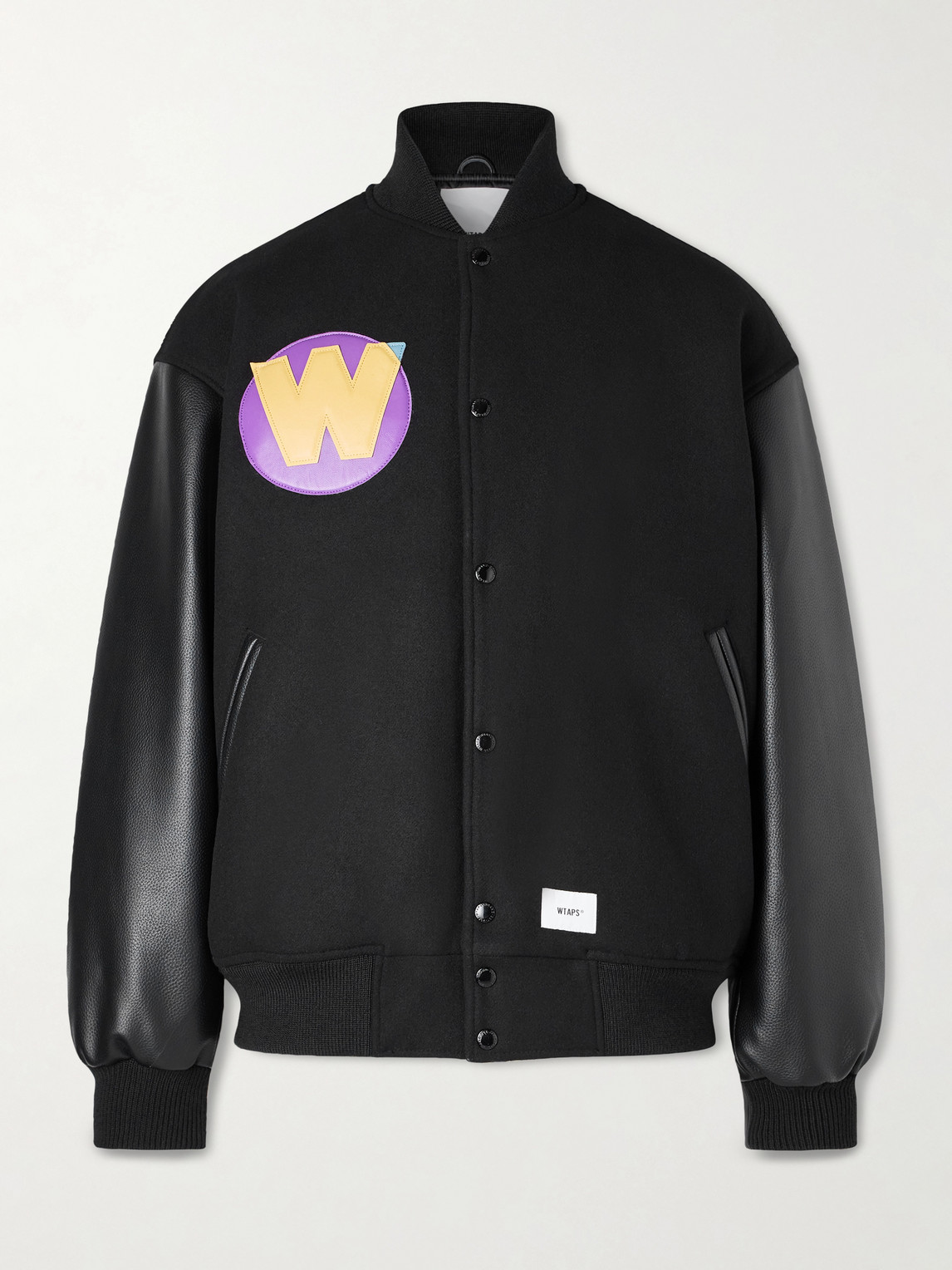 WTAPS Logo-Appliquéd Panelled Melton Wool-Blend Jacket - Men