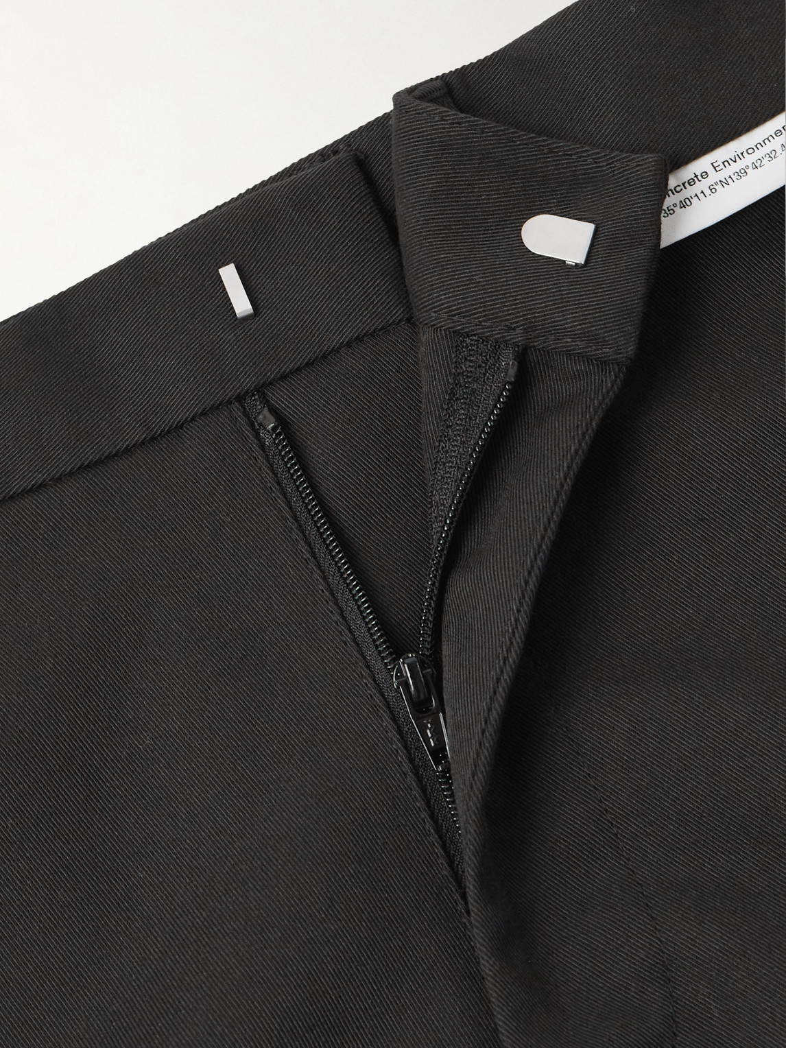 Wtaps Straight-leg Twill Trousers In Black
