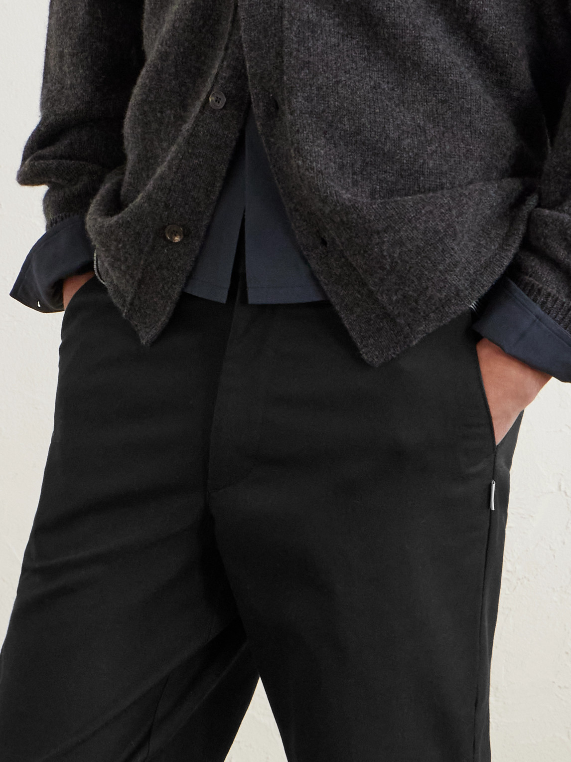 Wtaps Straight-leg Twill Trousers In Black