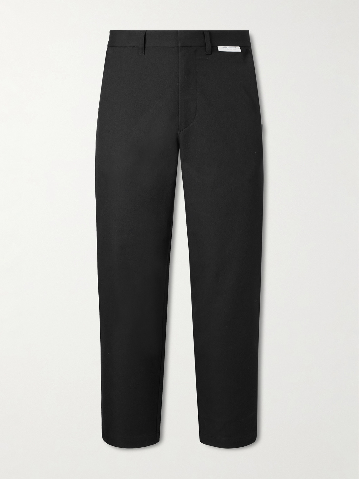 Wtaps Straight-leg Twill Trousers In Black