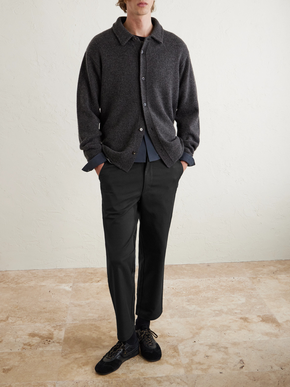 Wtaps Straight-leg Twill Trousers In Black