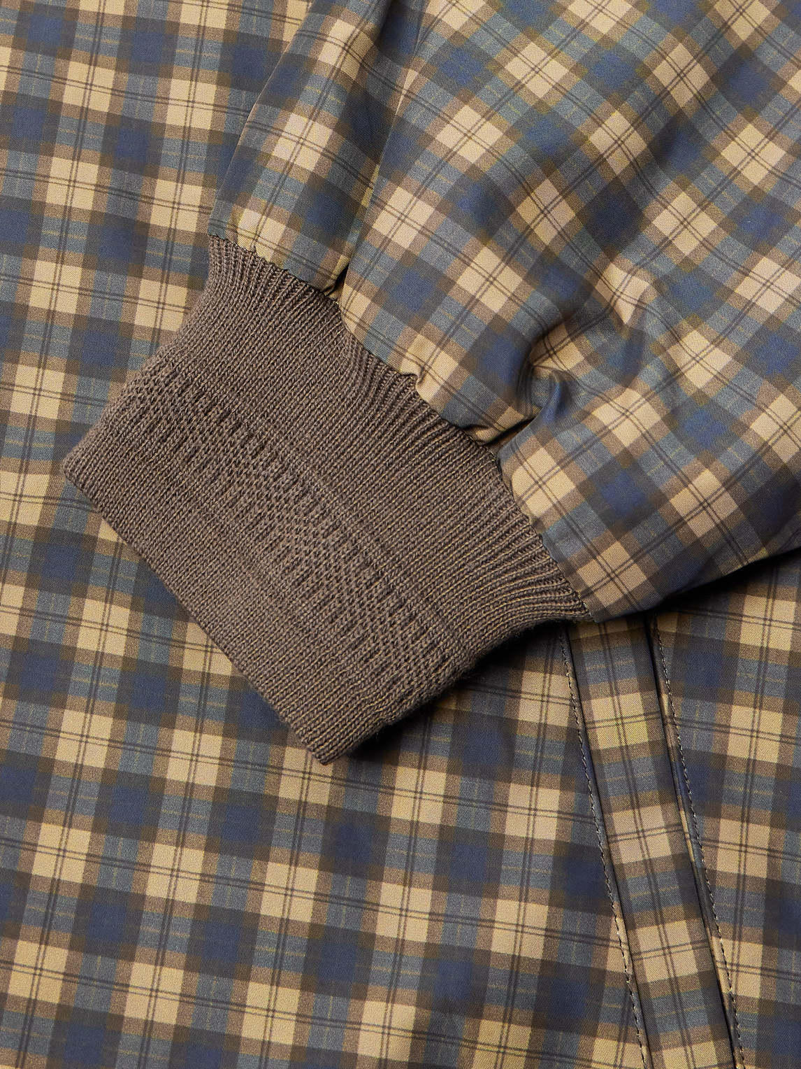 Wtaps Checked Shell Jacket In Brown