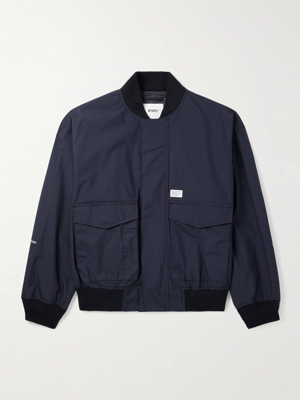 Wtaps Logo-appliquéd Pertex® Nylon-taffeta Jacket In Black