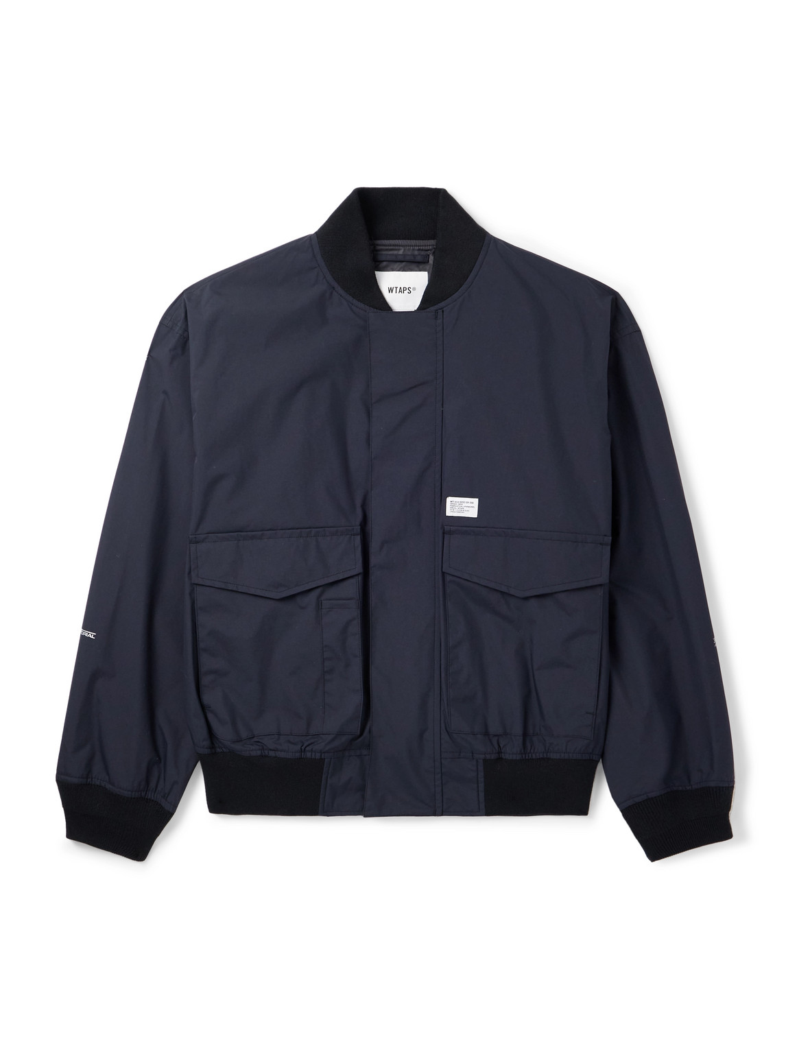 Wtaps Logo-appliquéd Pertex® Nylon-taffeta Jacket In Black