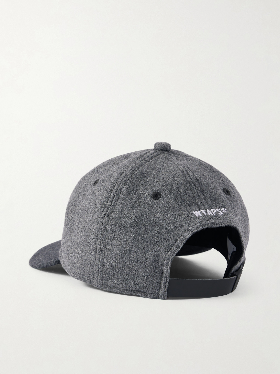  Wtaps - Logo-embroidered Wool-blend Flannel Baseball Cap - Men - Gray 