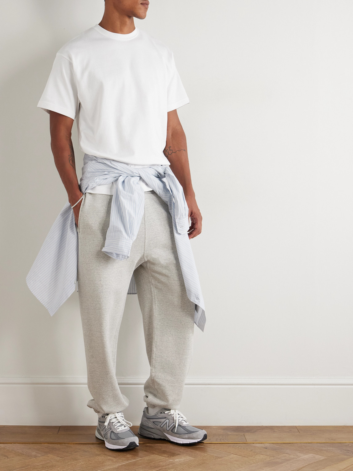 Wtaps Logo-appliquéd Cotton-jersey T-shirt In White