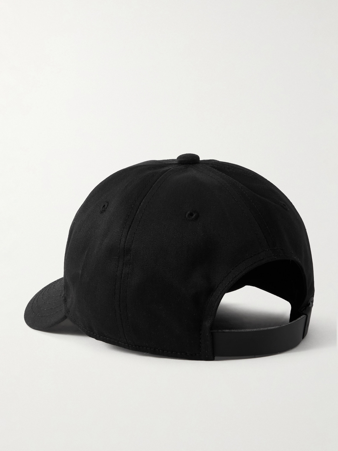 Wtaps Logo-embroidered Twill Baseball Cap In Black