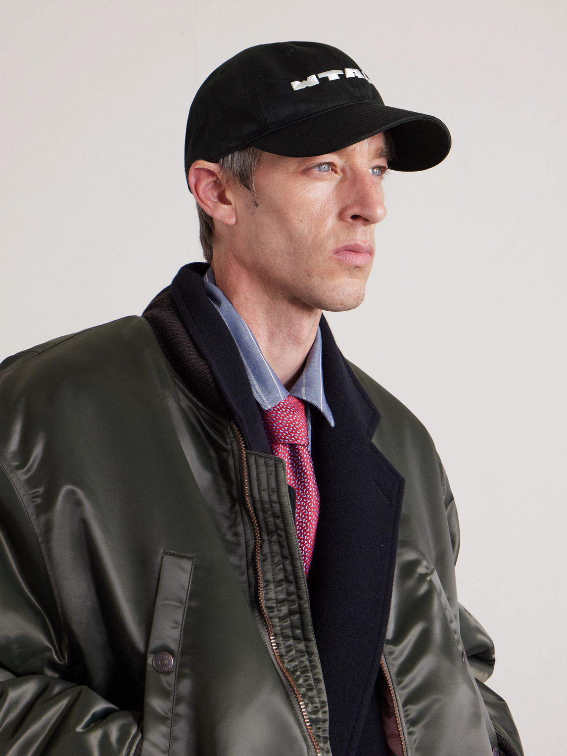 Wtaps Logo-embroidered Twill Baseball Cap In Black