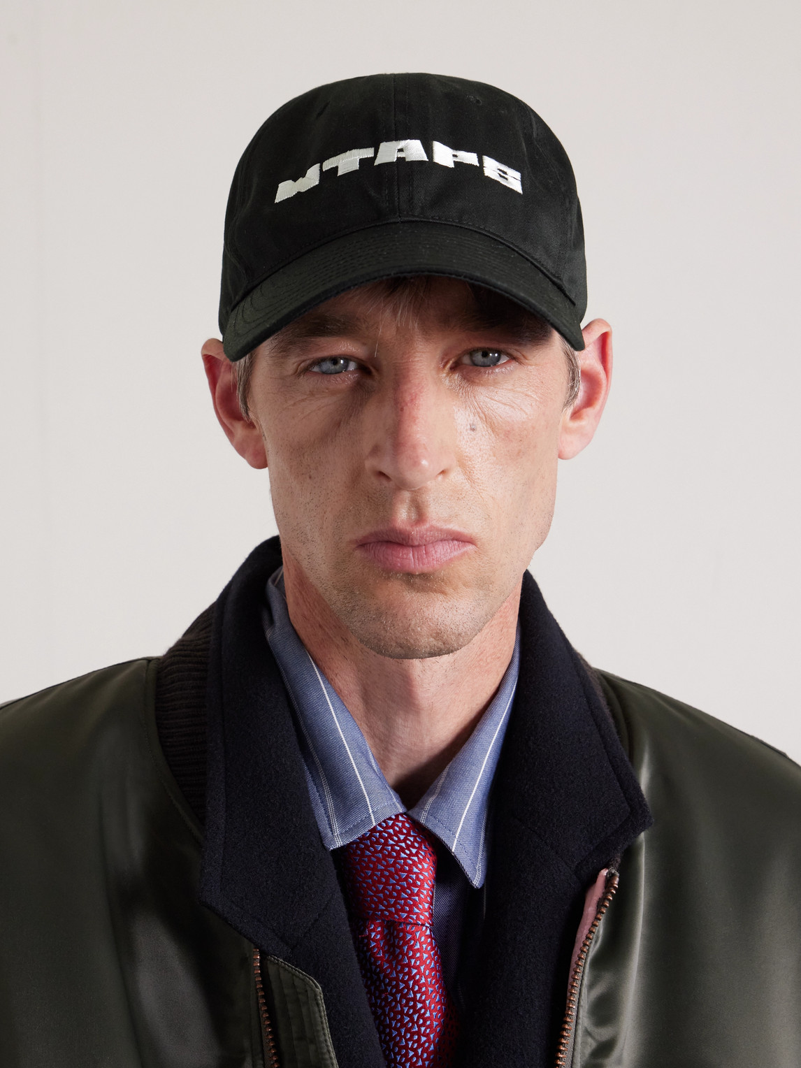 Wtaps Logo-embroidered Twill Baseball Cap In Black