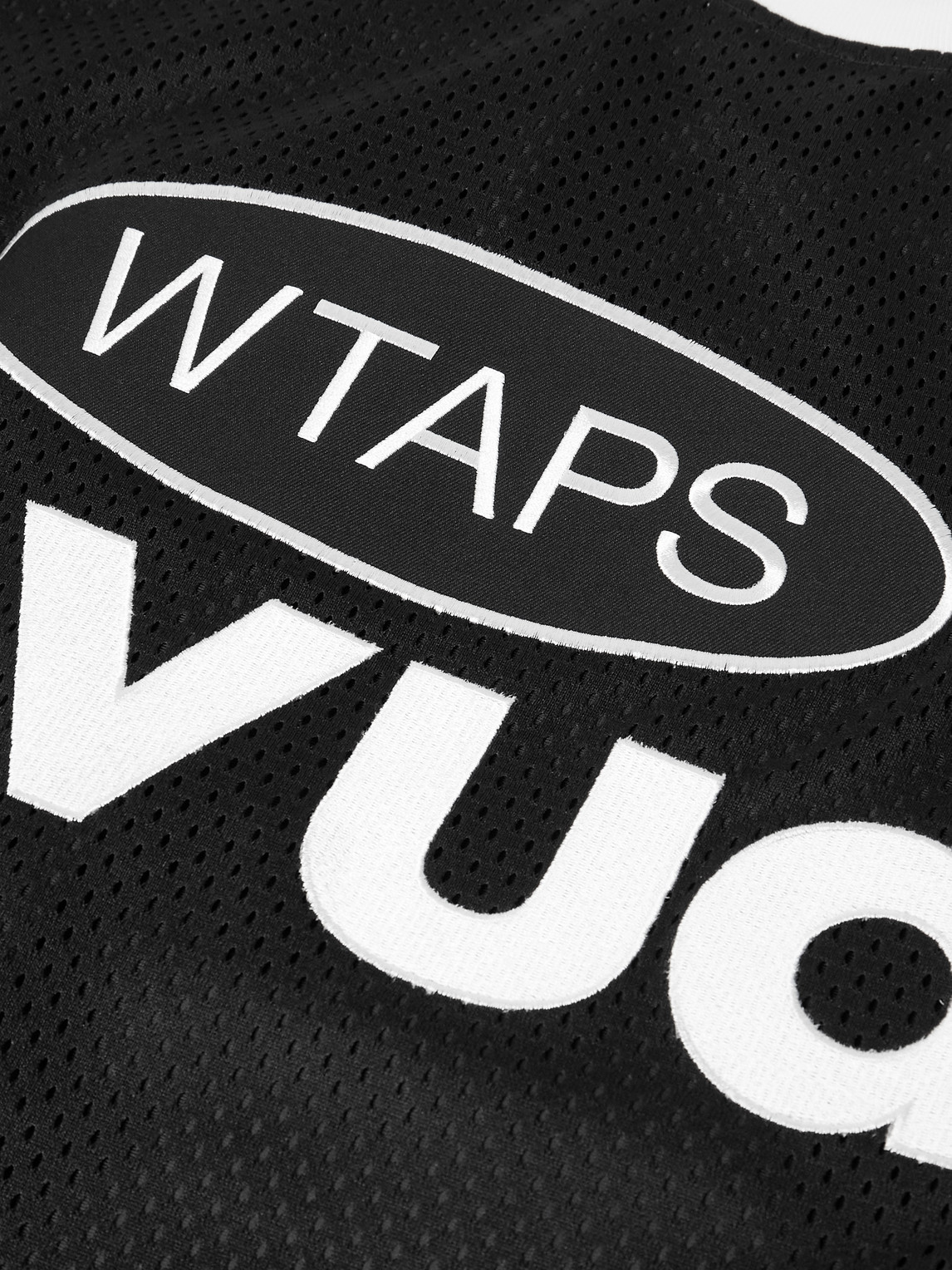 Wtaps Netminder Logo T-shirt In Black